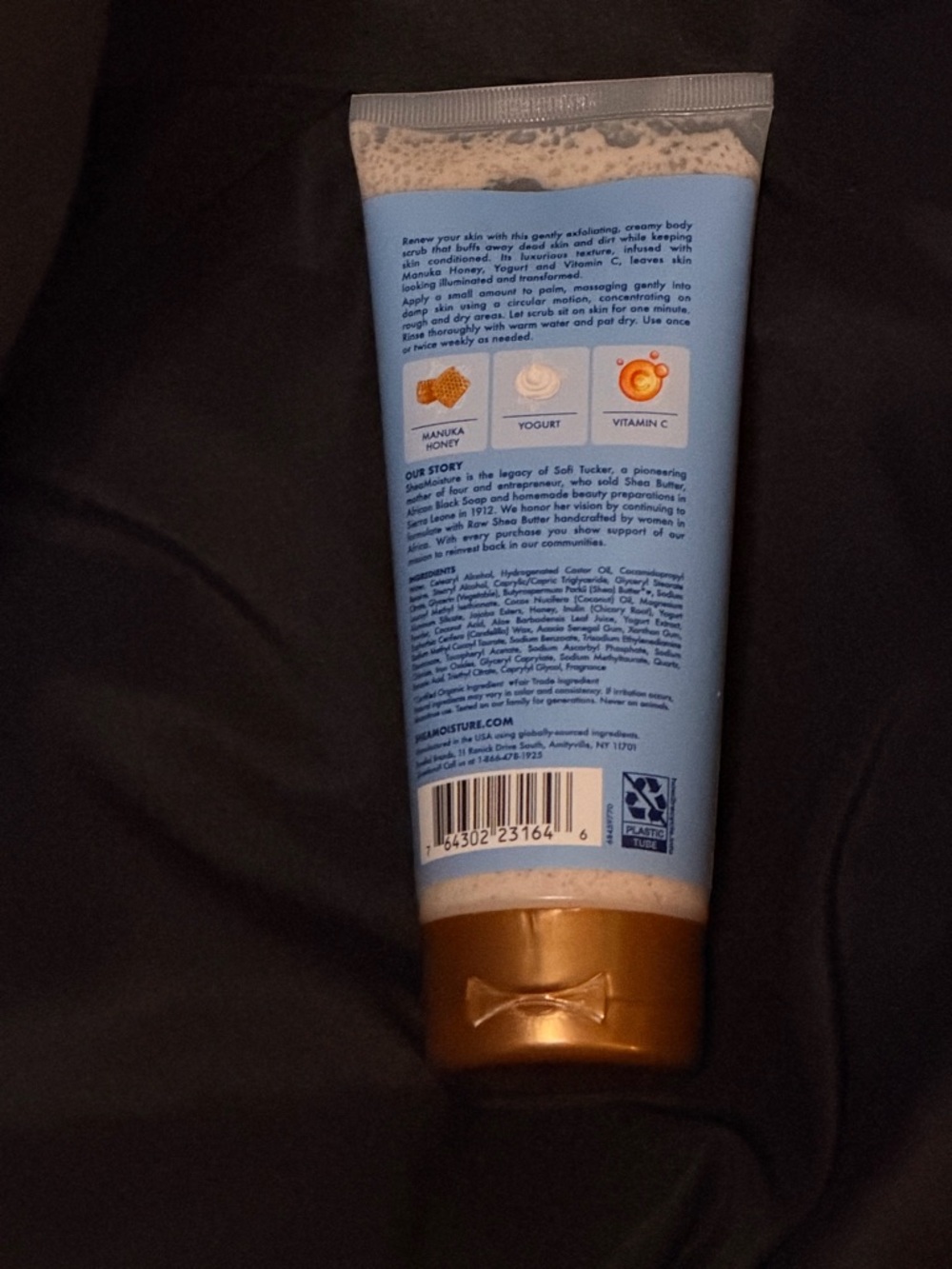 SheaMoisture Manuka Honey & Yogurt Skin Renewal Body Scrub - Picture 3 of 5
